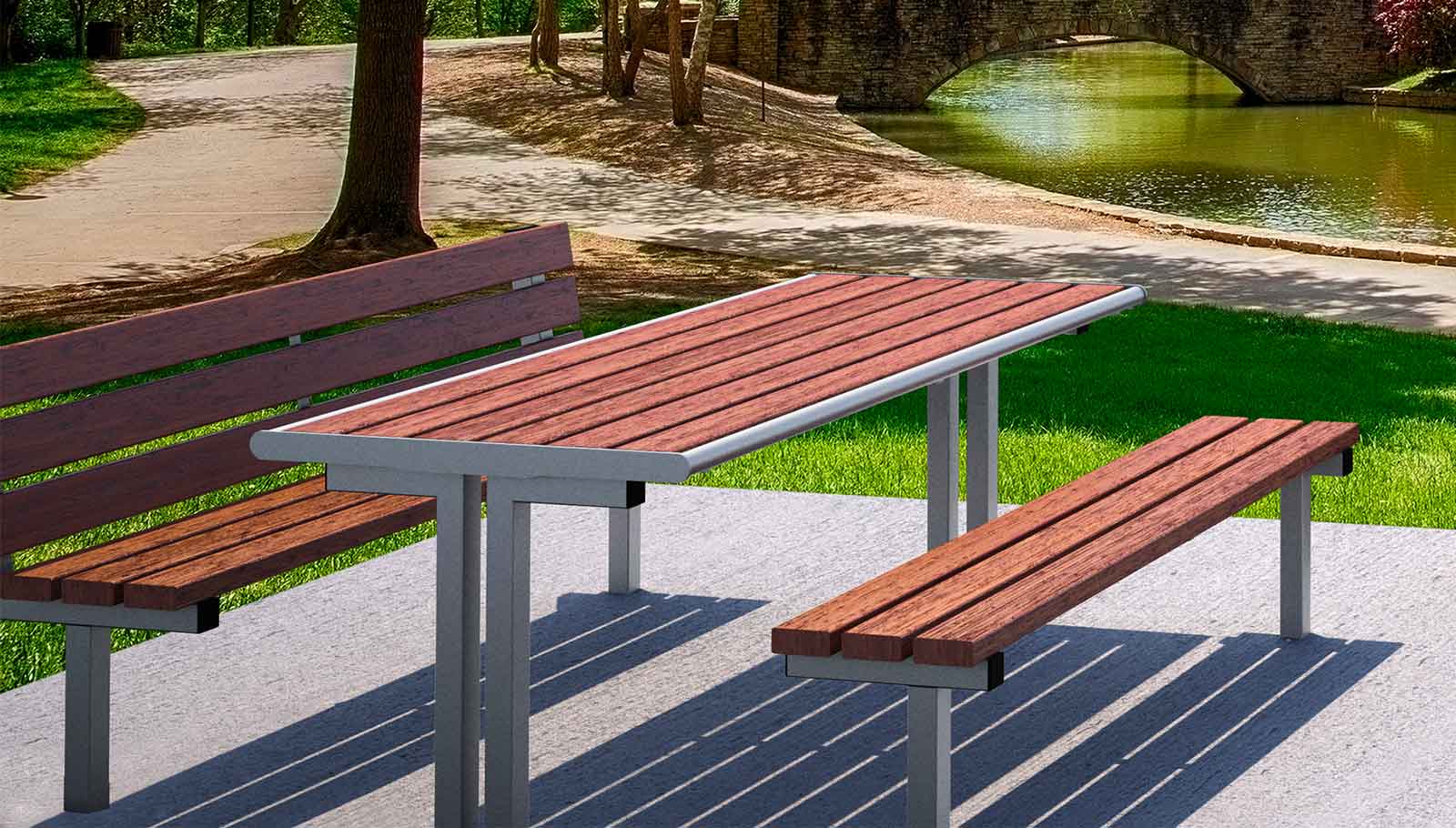 Bamboo bench outdoor online